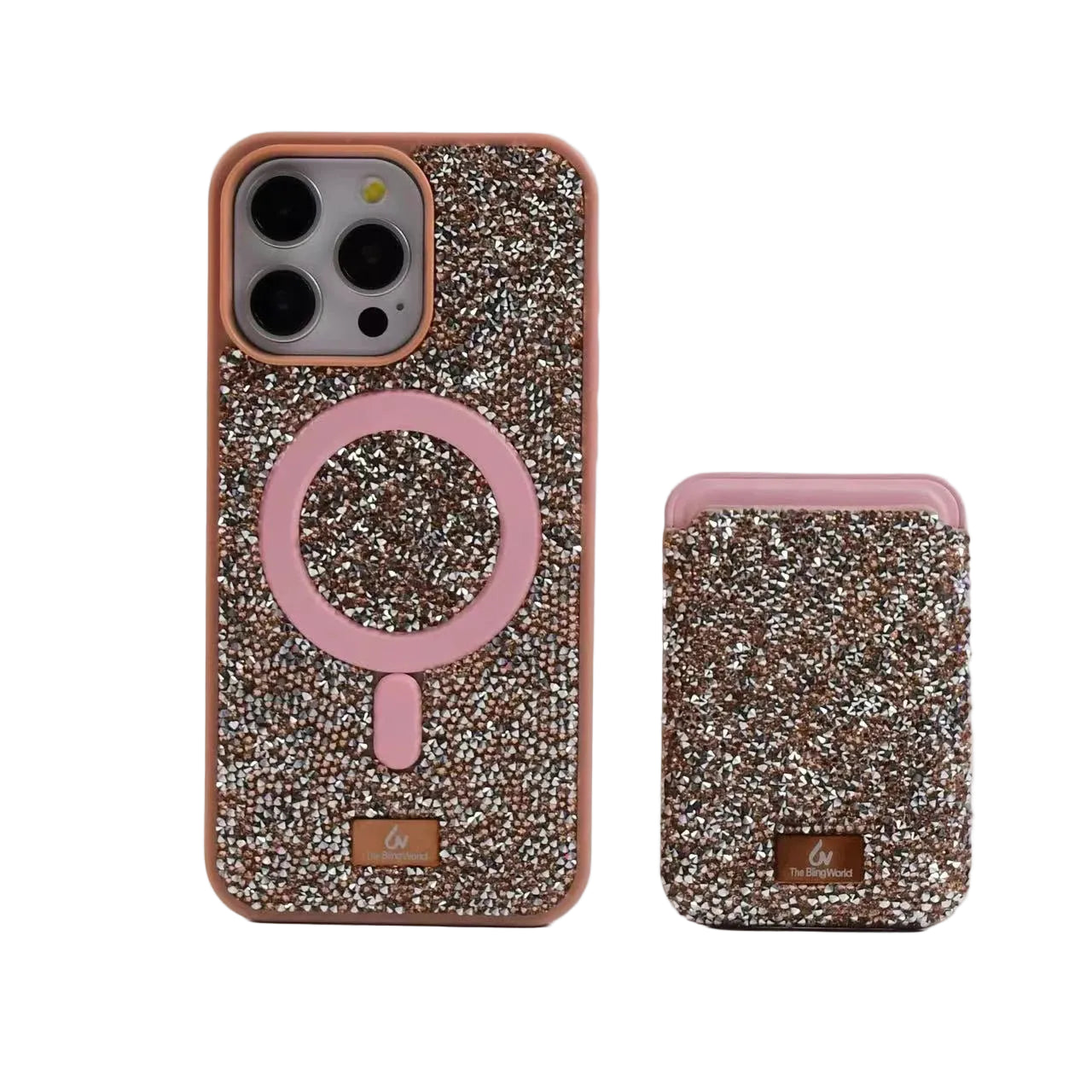 Luxury glitter phone case with rhinestones for iPhone 17