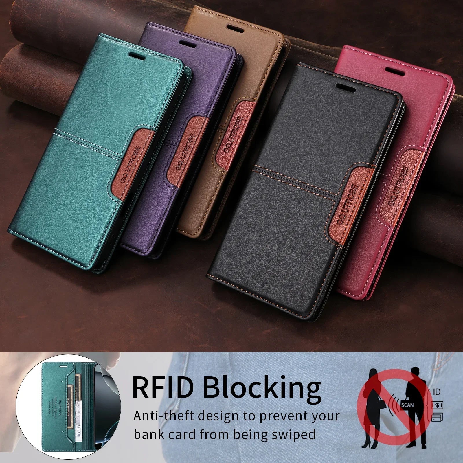 Business Leder Flip Hülle Pixel 10–7A