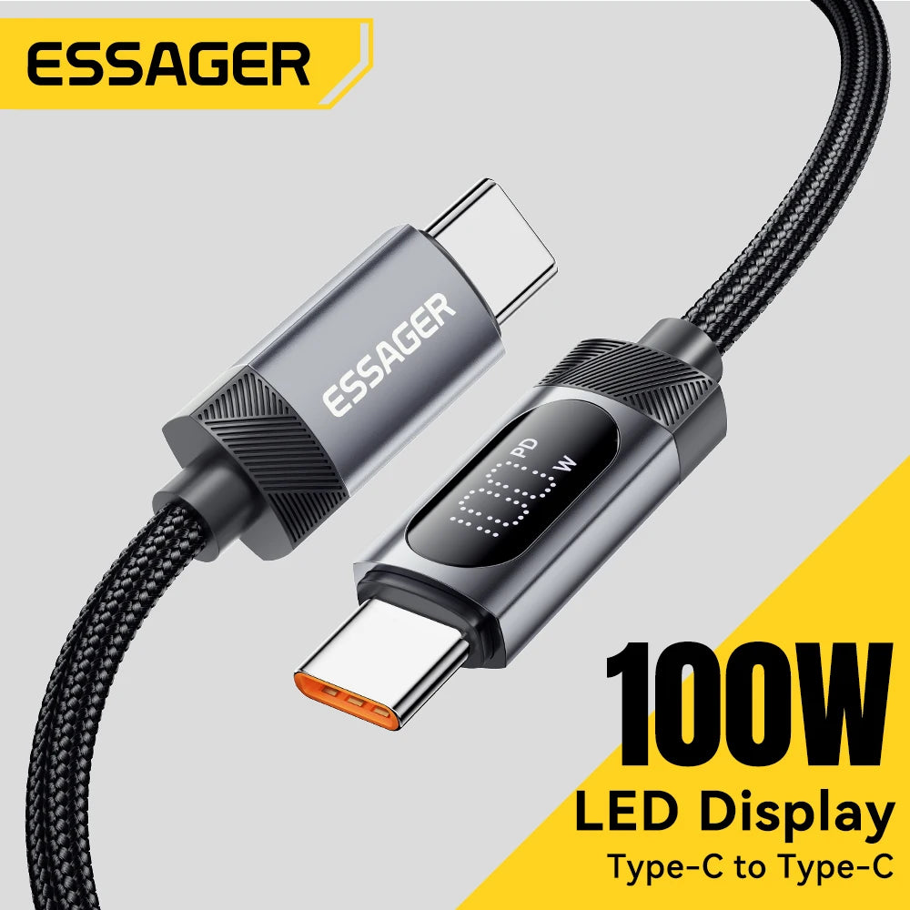 Essager USB-C Kabel 2 m mit Display