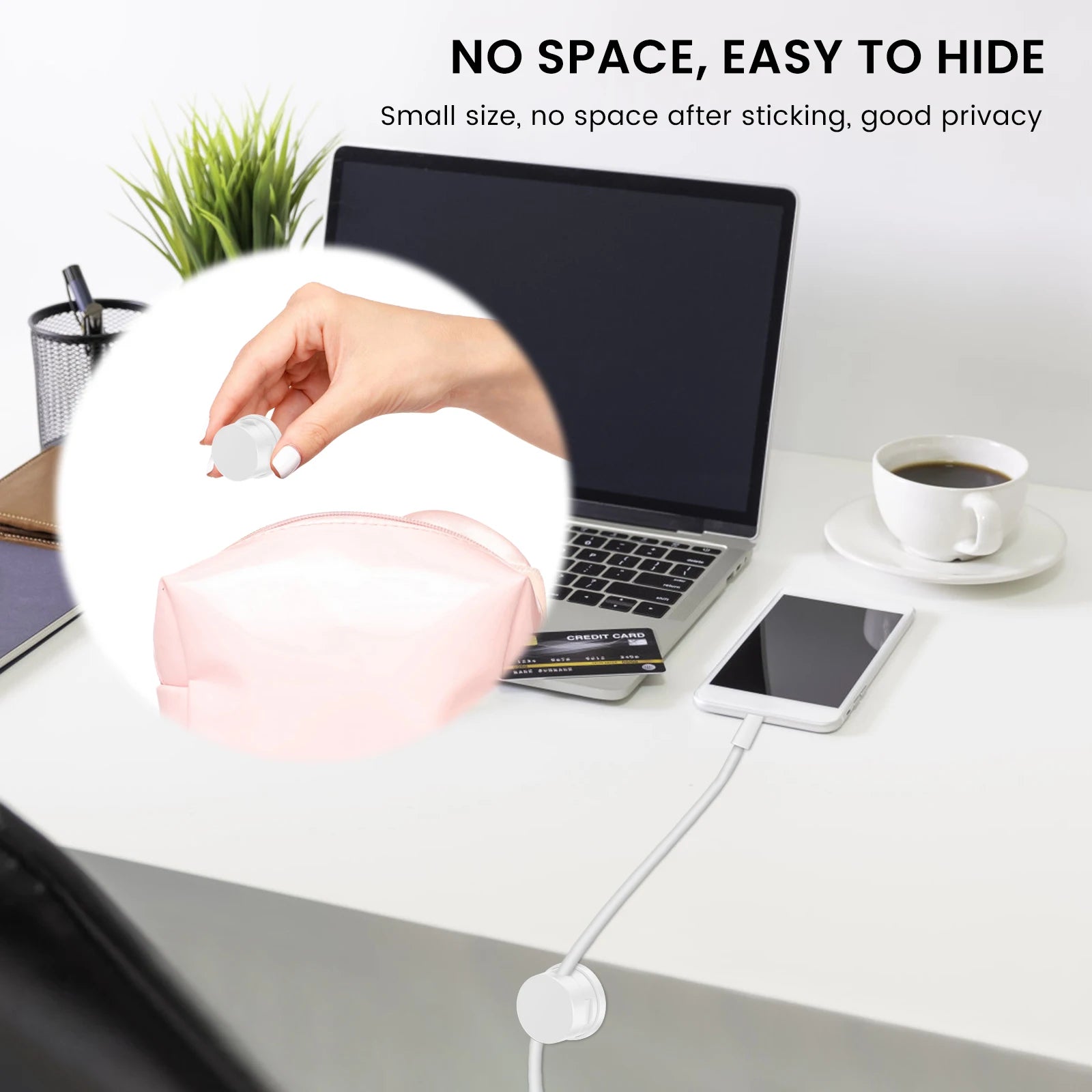 Magnetische Kabelklemmen selbstklebend 12/24 Stück