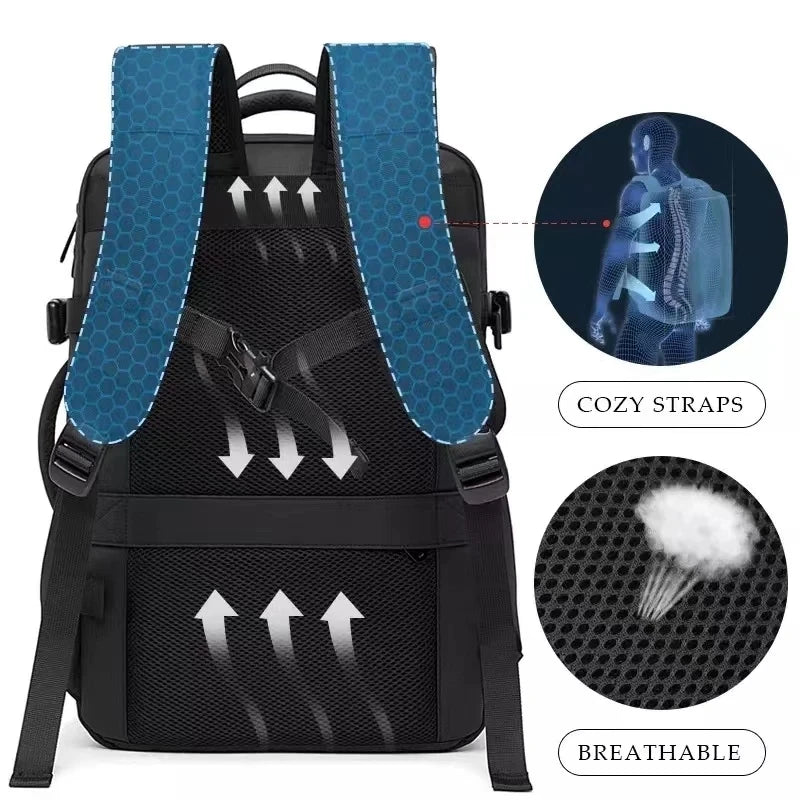 BANGE Herren Rucksack 17,3 Zoll Wasserdicht
