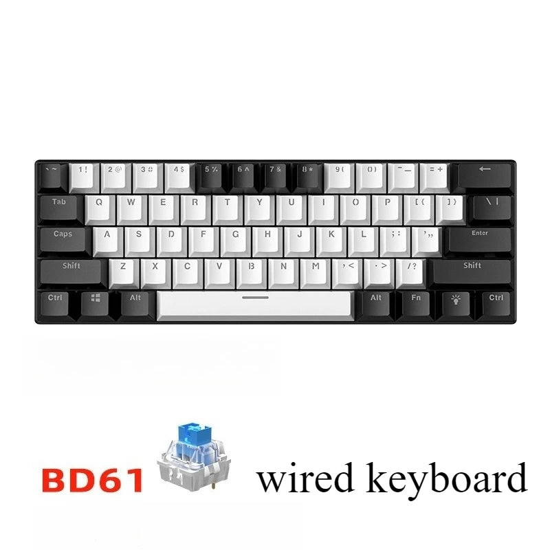60 % Mechanische Gaming-Tastatur Weiß
