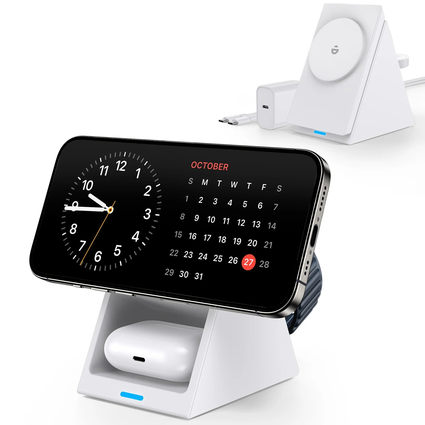 3-in-1 MagSafe Ladegerät für iPhone mit 15W Power
