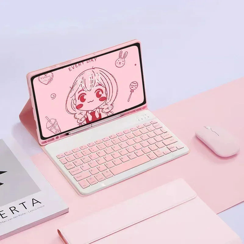 Kabellose Tastatur mit Maus für iPad Hülle