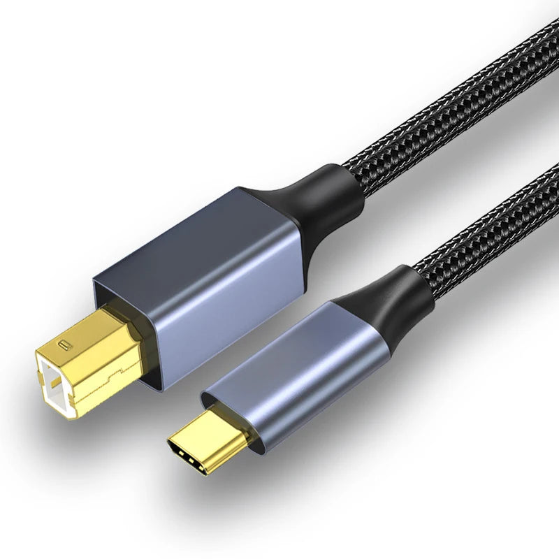 USB C auf USB B 2.0 Druckerkabel