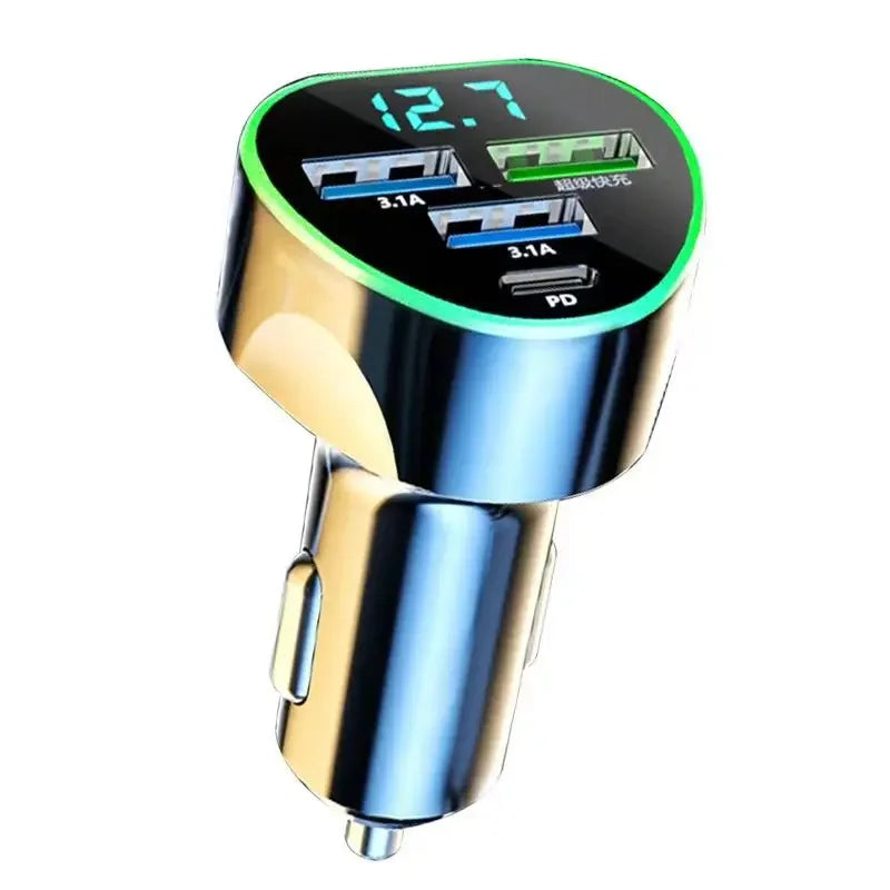 UYUXIO USB C Auto Ladegerät mit LED Anzeige