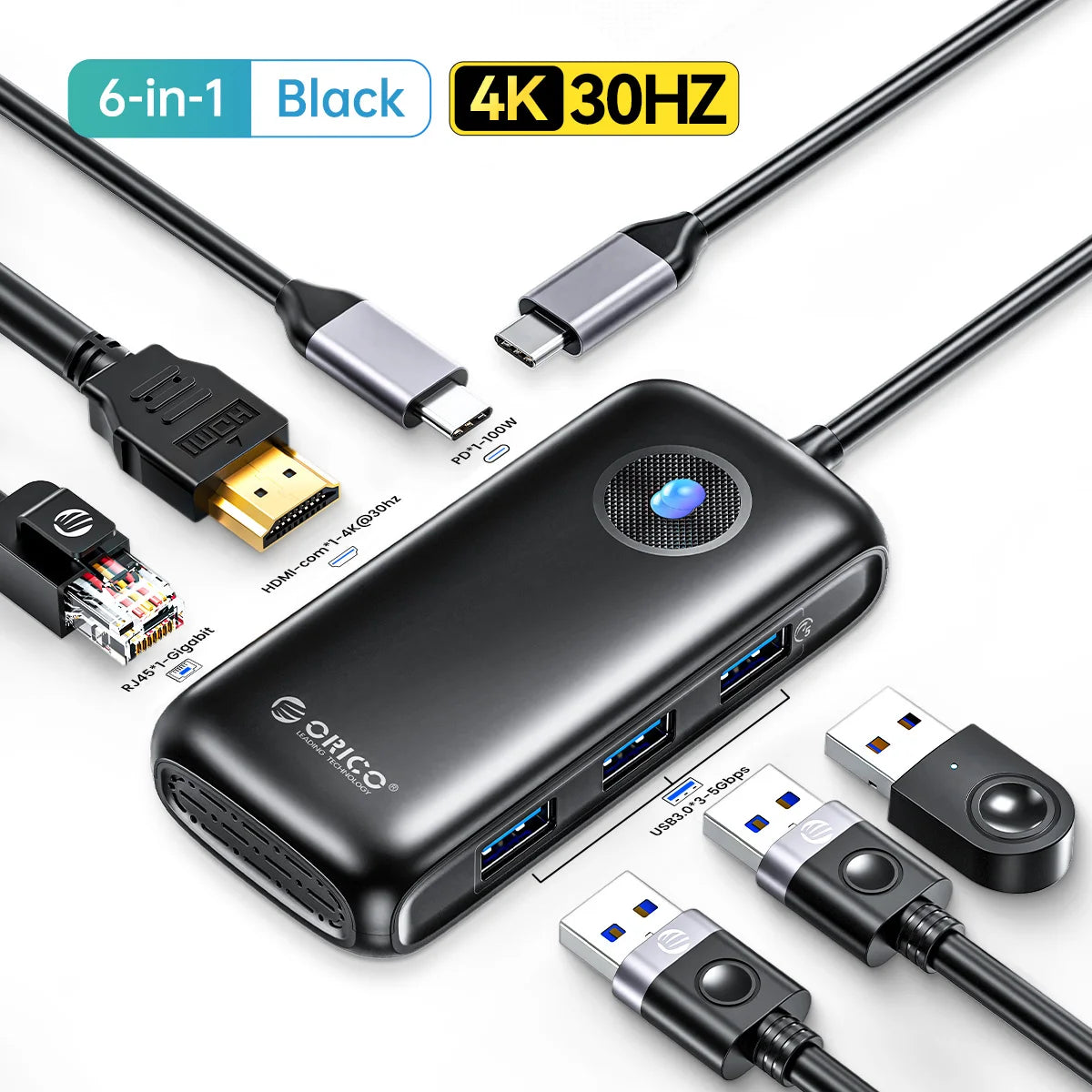 ORICO USB-C Dockingstation 4K 100W