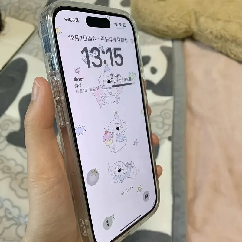 Rosa Lilie TPU Hülle iPhone 7-16