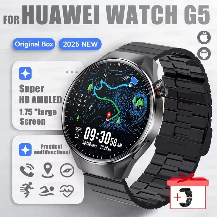 G5 Plus Smartwatch Herren 2025 mit AMOLED & GPS