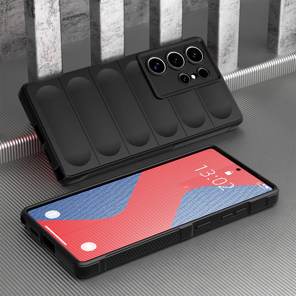 Matte Silikonhülle stoßfest für Samsung Galaxy