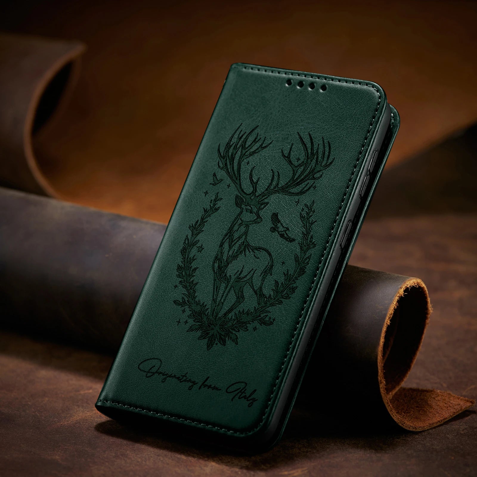 3D Tier Leder Flip Hülle für Xiaomi/Poco