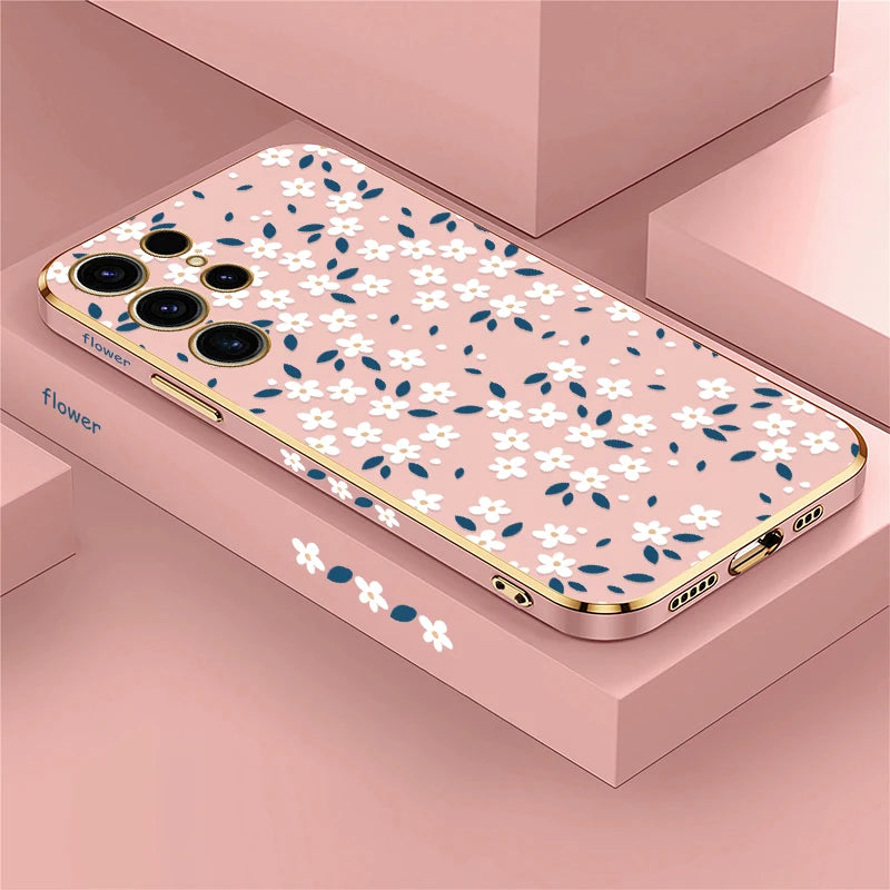 Stylische Blüten Hülle für Samsung Galaxy S25 Ultra