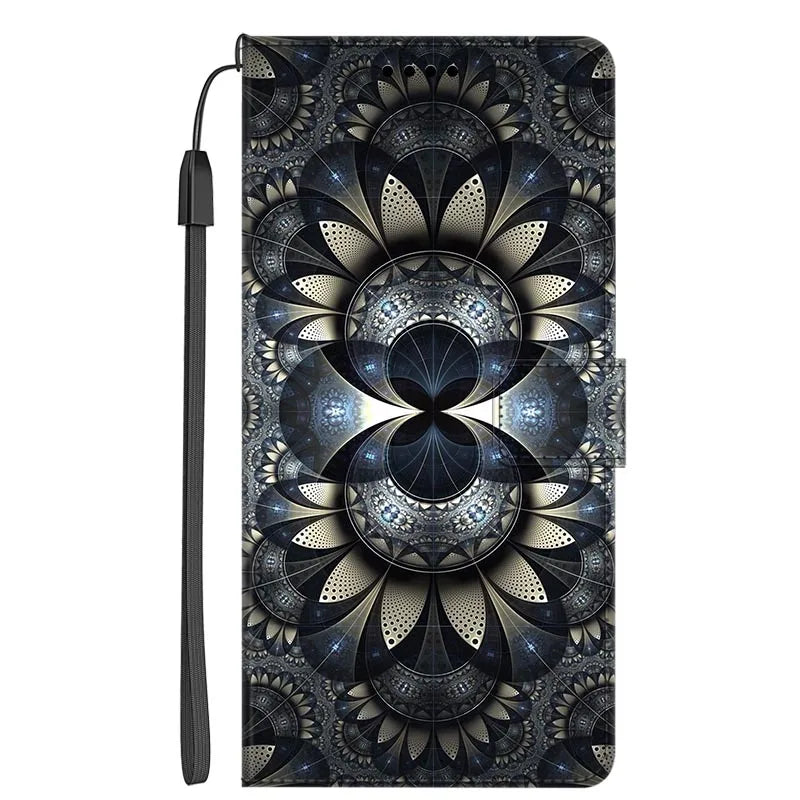 Marmor Weihnachts Ledertasche für Google Pixel 7 Pro Flip Case mit Kartenfach