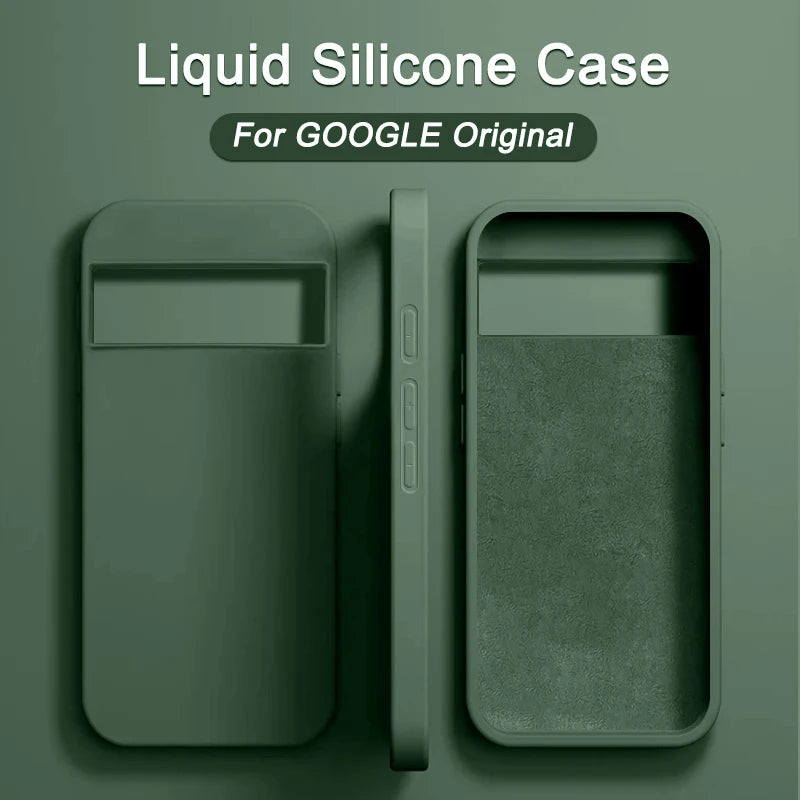 Luxus Flüssigsilikon Hülle Pixel 6–8 Pro