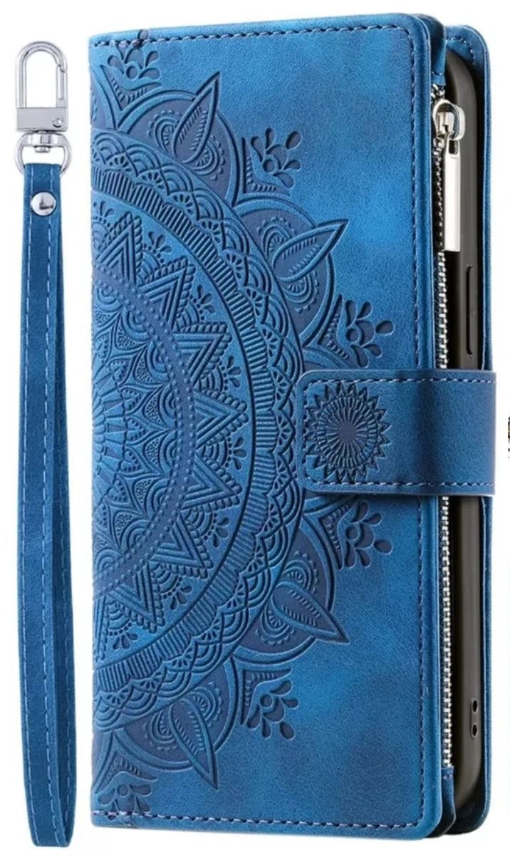 Leder Flip Hülle für Samsung Galaxy