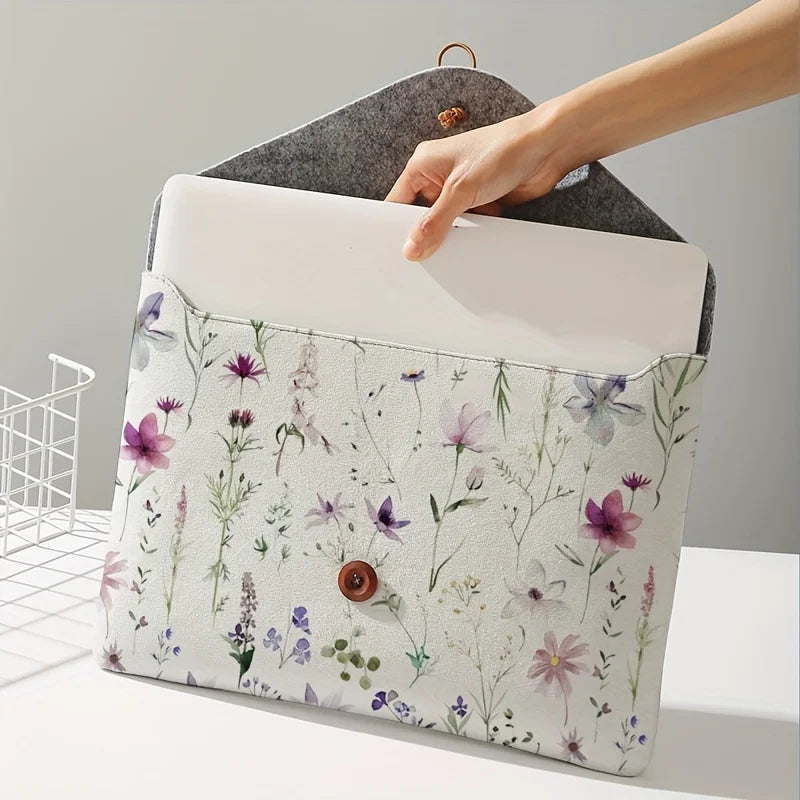 Laptoptasche Blumenmuster weich
