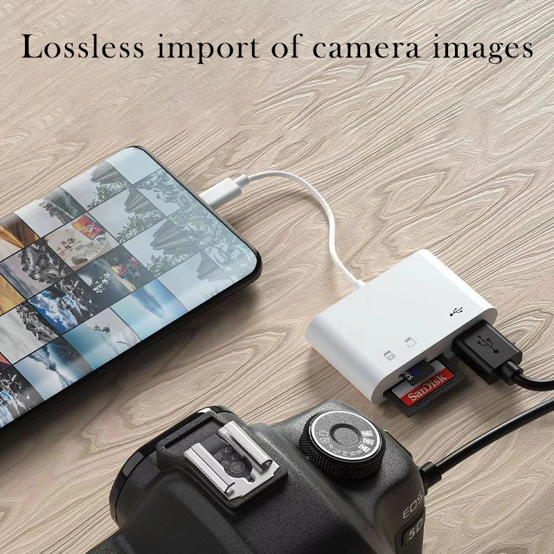 SD TF Kartenleser USB für iPhone & Samsung