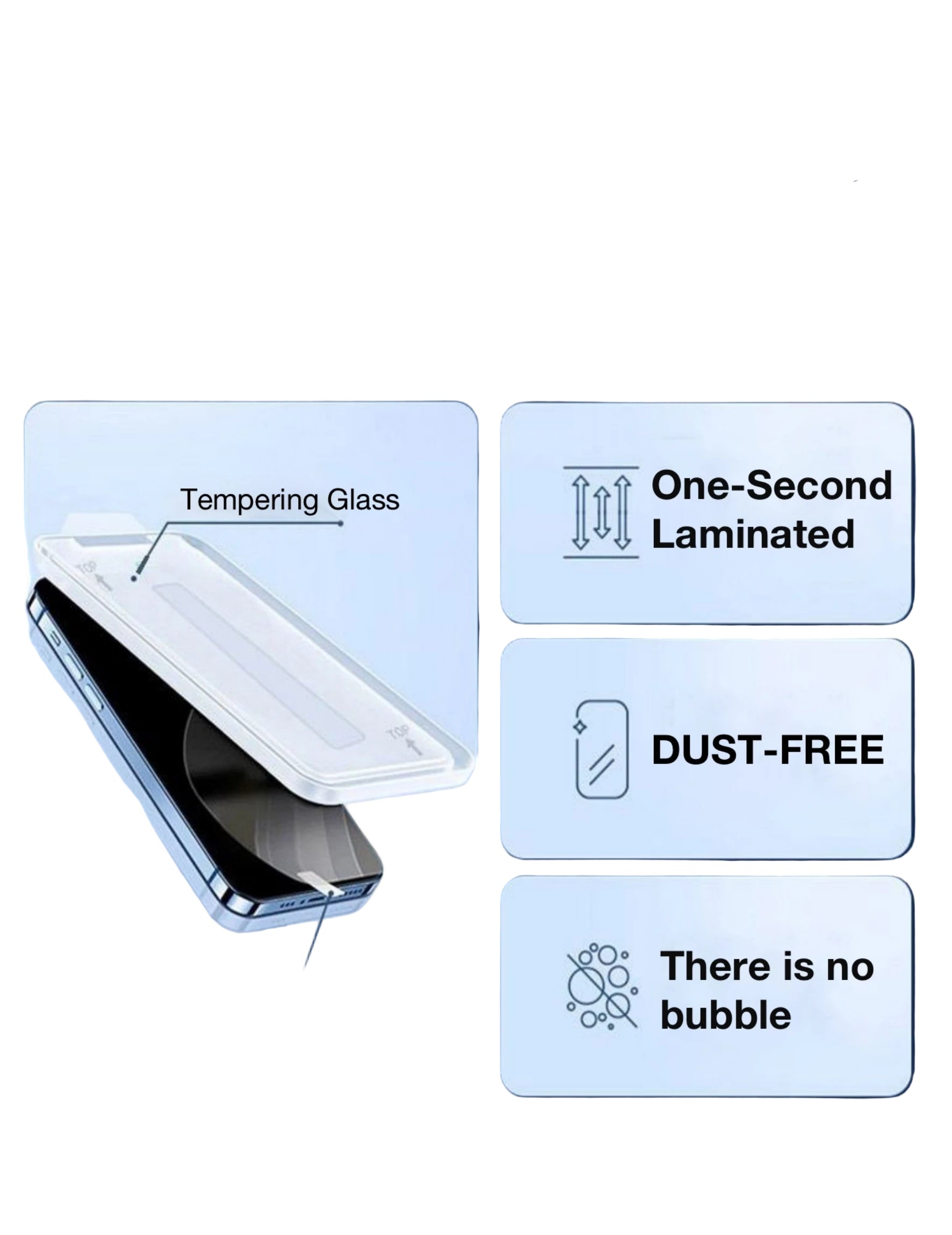 Tempered glass screen protector for iPhone 17 series