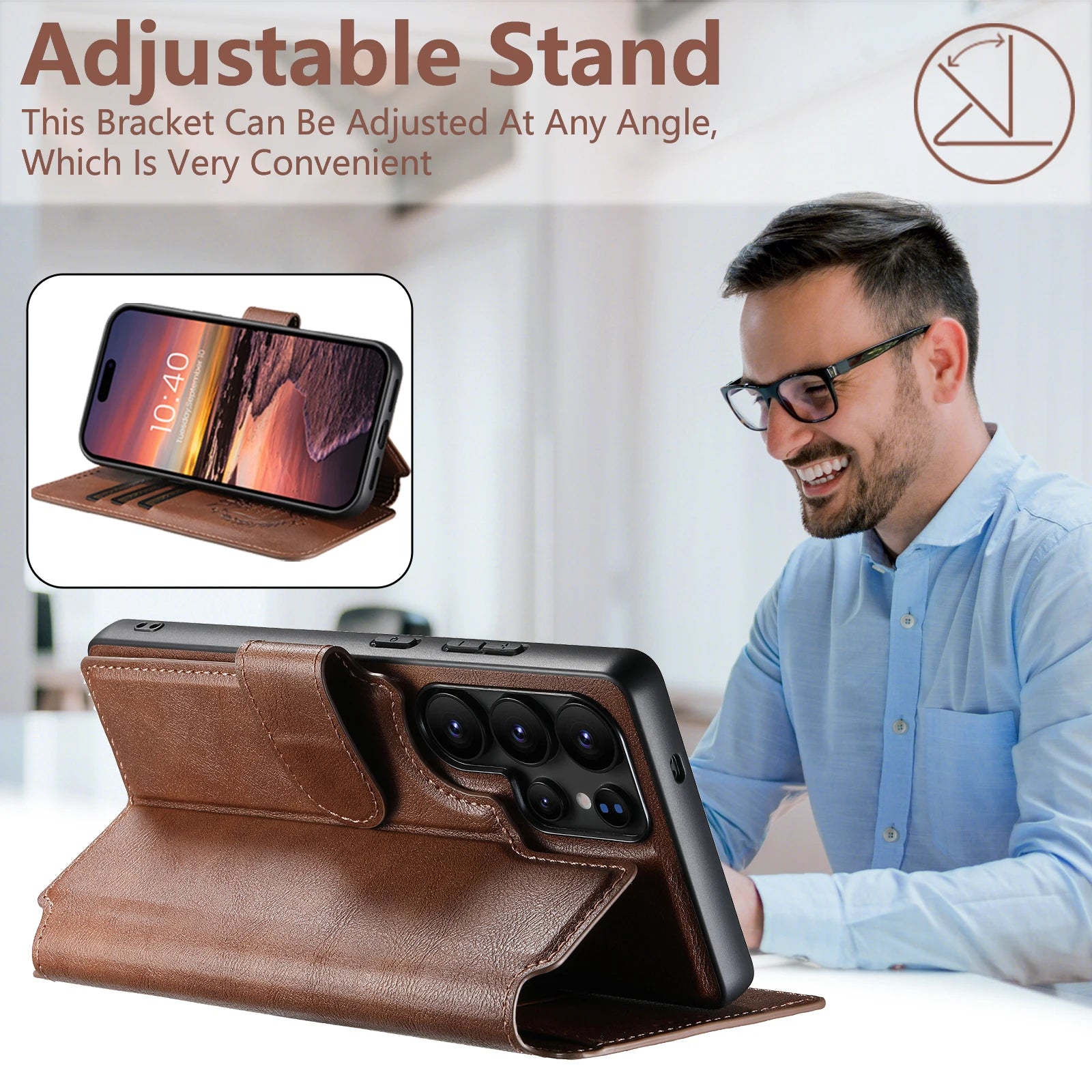 PU Leder Hülle für Samsung S23 S24 S25