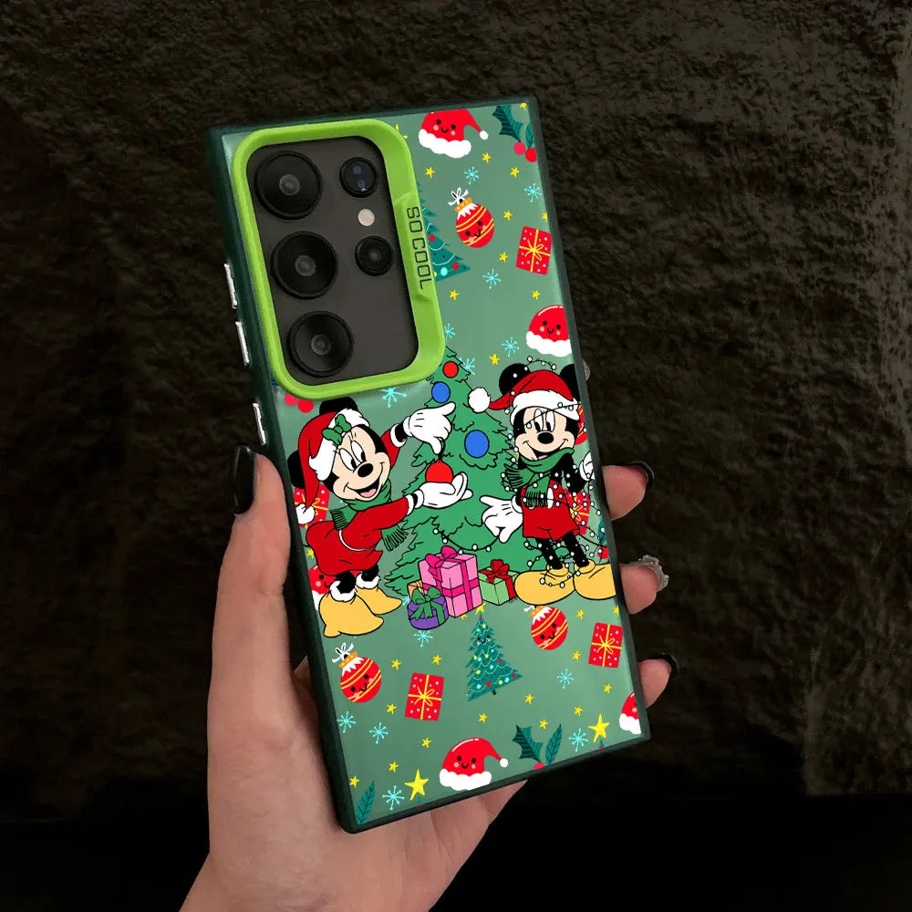 Mickey Minnie Weihnachts Handyhülle für Samsung S25
