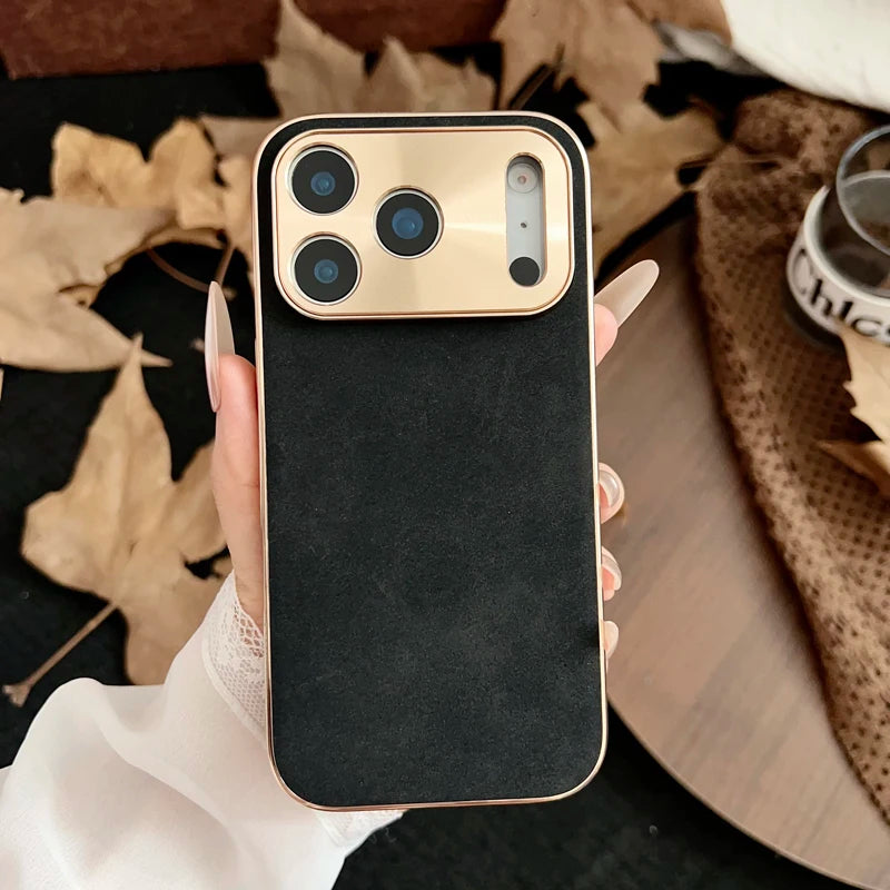 Lederstruktur Hülle für iPhone 17 Pro Max Magsafe