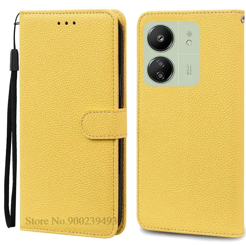 Leder Klapphülle für Redmi 13C