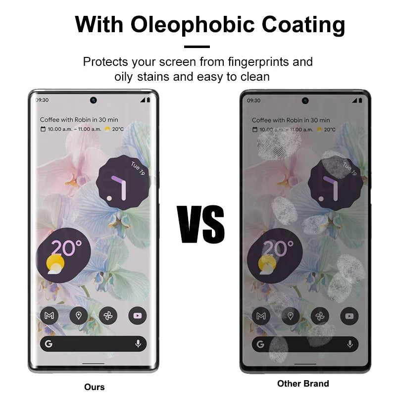 3D curved UV glass screen protector for Google Pixel 6-8 Pro