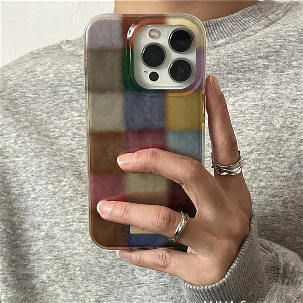 Dopamin Karierte Hülle iPhone 7-17