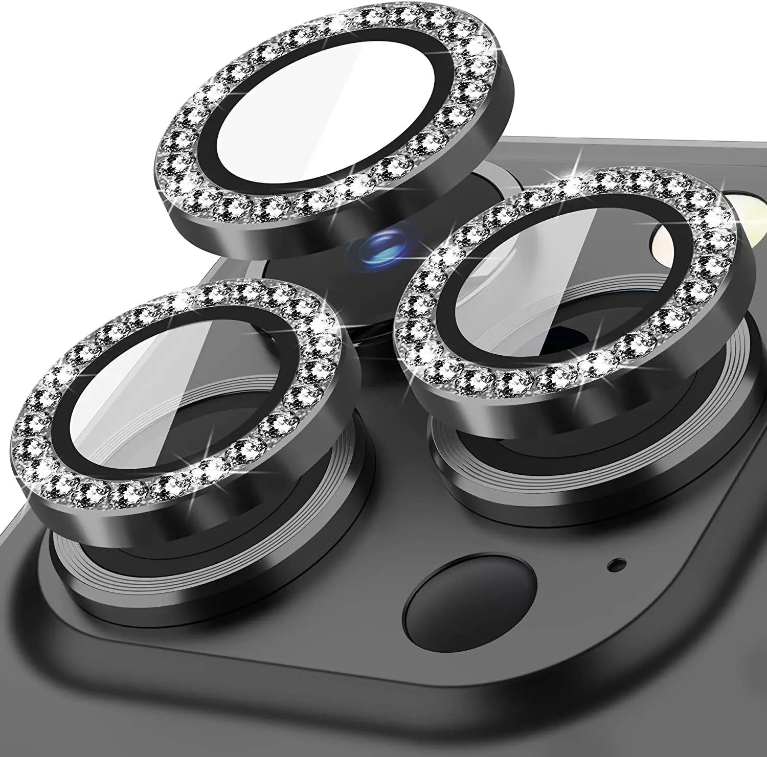 Glitzer Diamant Kamera Schutz iPhone
