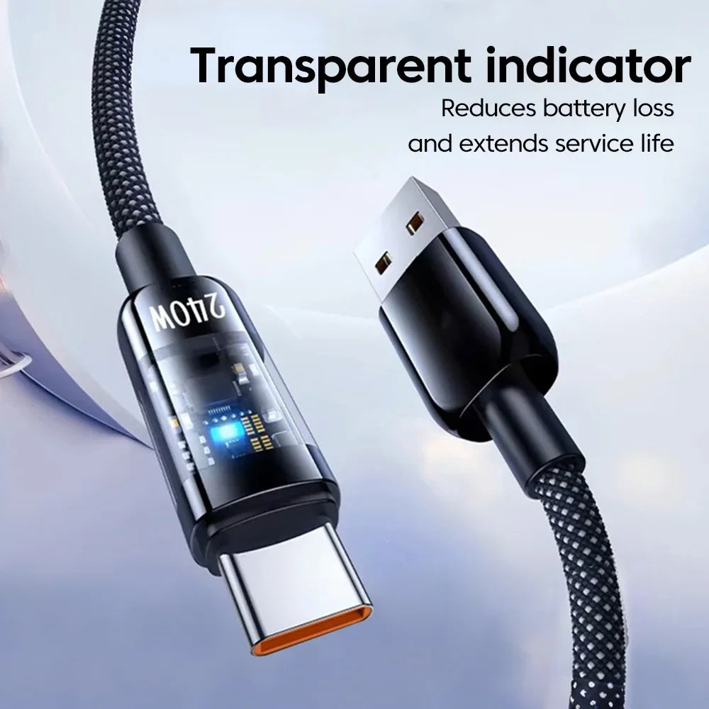 NNBILI 240W USB-C Schnellladekabel Nylon