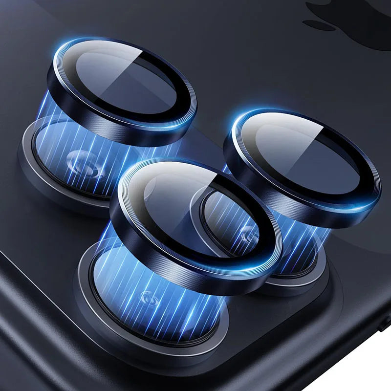 Aluminum camera lens protector glass for iPhone 17 Pro Max