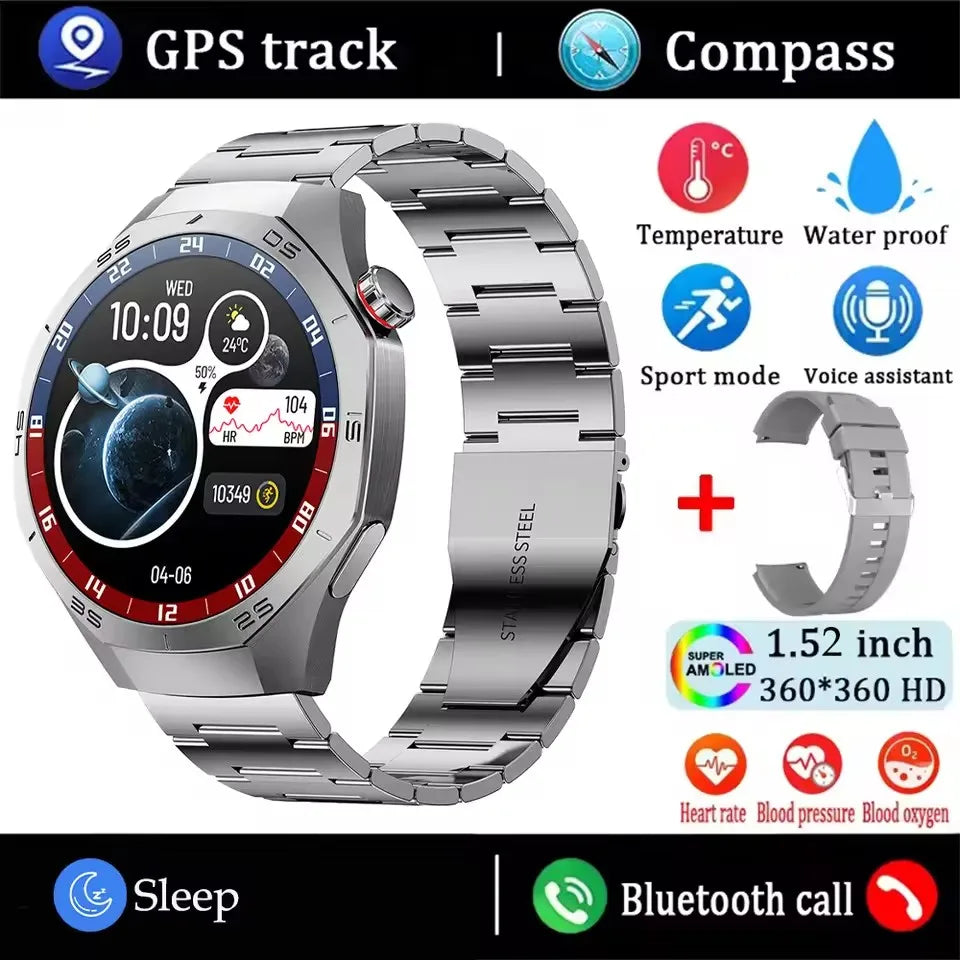 GT5 Pro Smartwatch Herren, AMOLED, GPS, Bluetooth Anruf