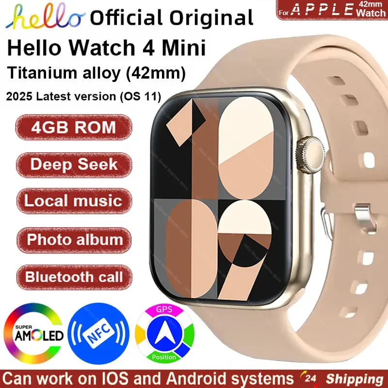 Smartwatch Damen 2025 mit AMOLED NFC und Kompass