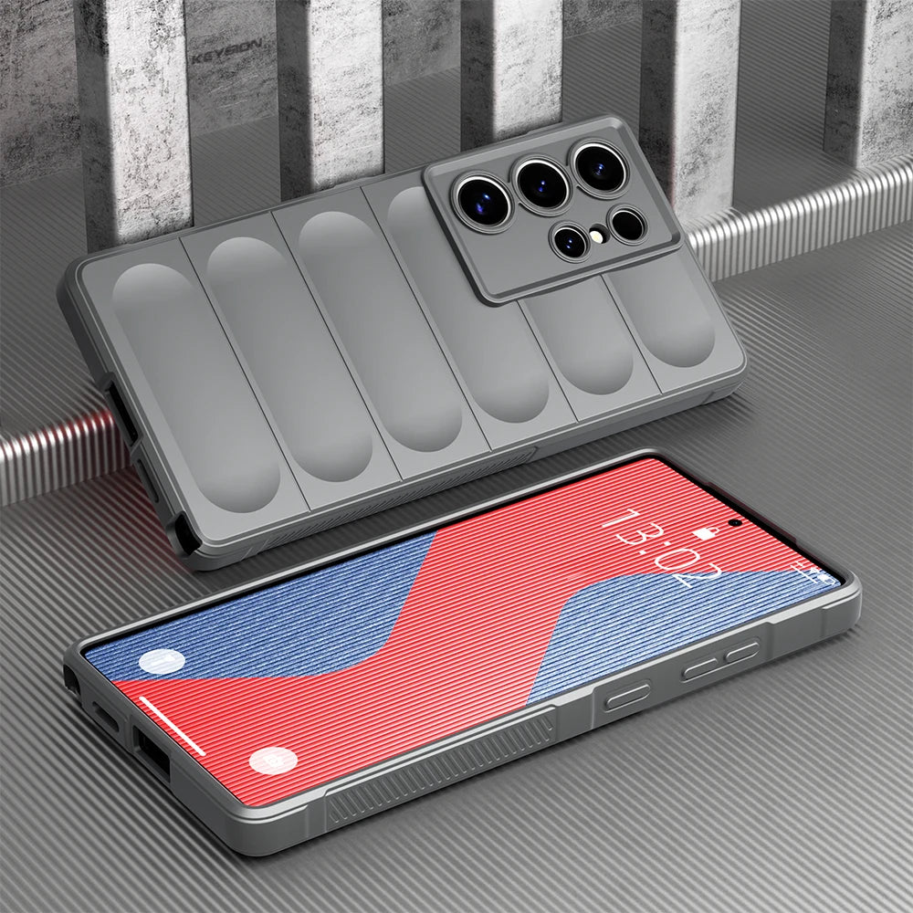 Matte Silikonhülle stoßfest für Samsung Galaxy
