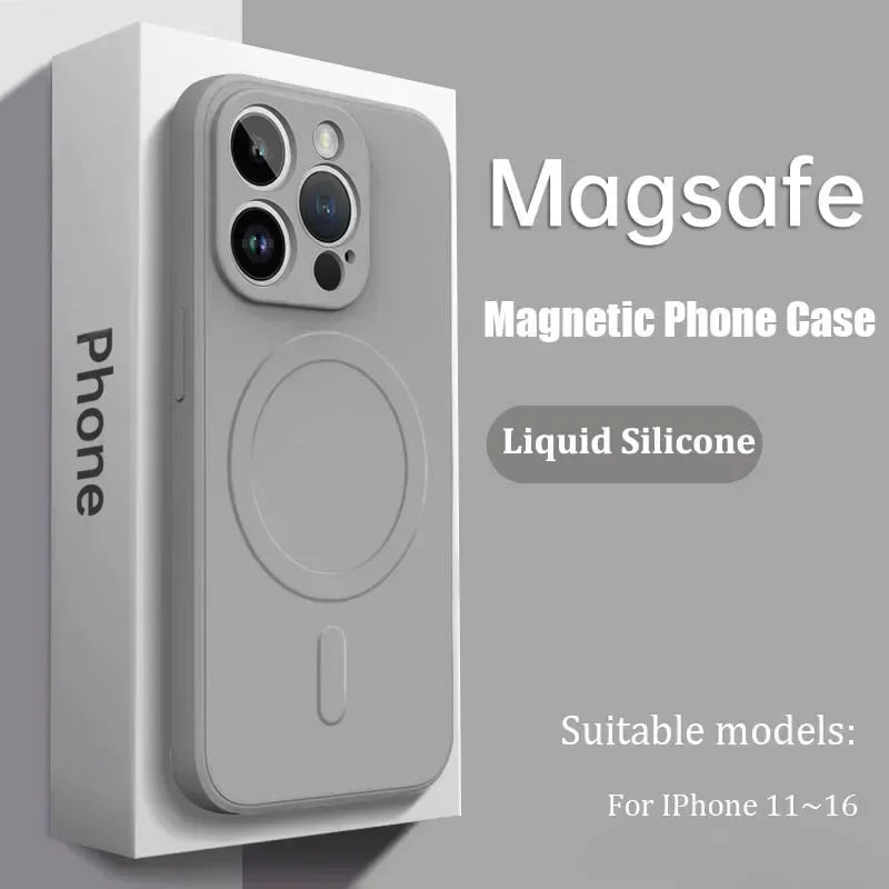 Luxus MagSafe Silikonhülle iPhone