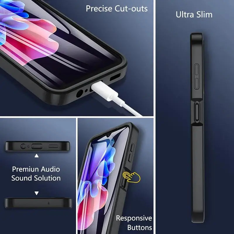 360° Hülle mit Displayschutz für Galaxy A-Serie