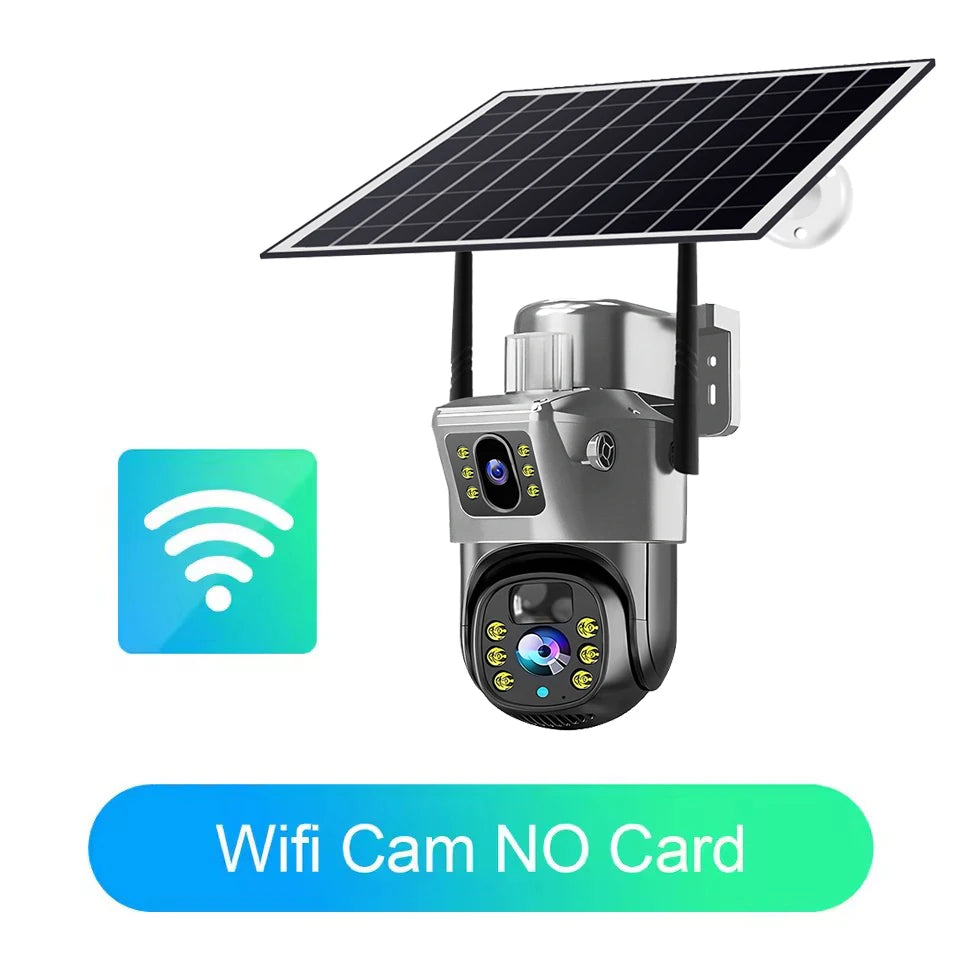 WLAN Dual-Linsen Kamera 4G Solar Nachtsicht Outdoor