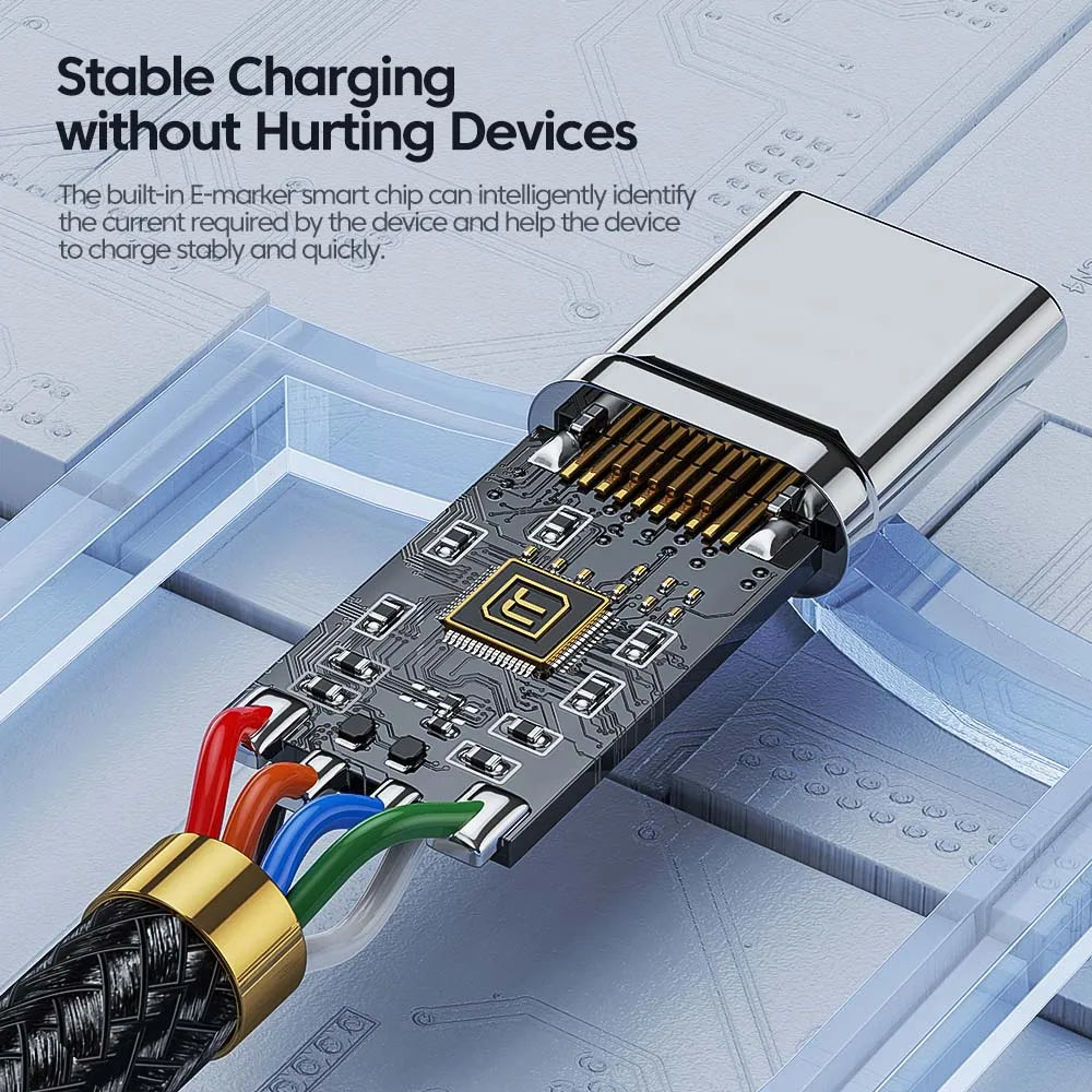 Toocki 100W USB-C Typ-C Schnellladekabel