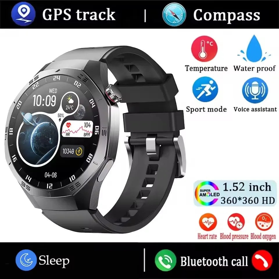 GT5 Pro Smartwatch Herren, AMOLED, GPS, Bluetooth Anruf