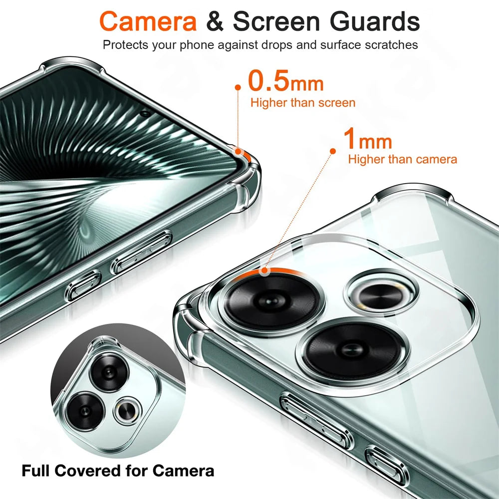 Transparente TPU Hülle für Xiaomi Modelle mit Stoßschutz