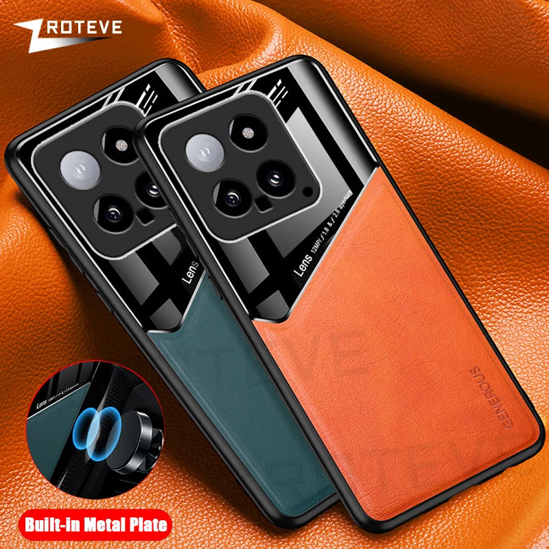 Xiaomi 14 PU Leder Hülle Magnetisch