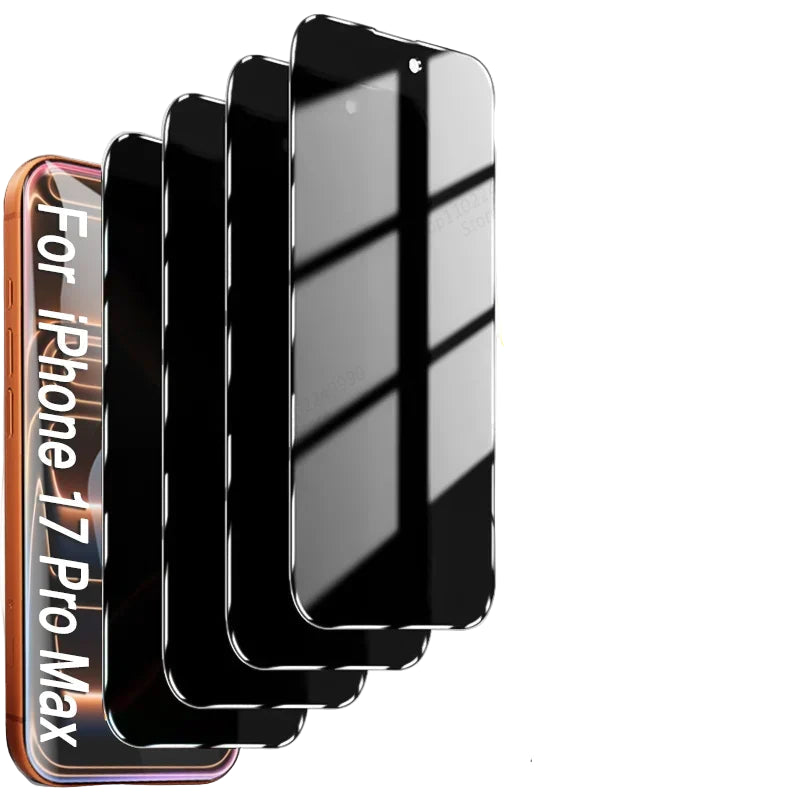 4er Set Sichtschutz Panzerglas für iPhone 17 Pro Max