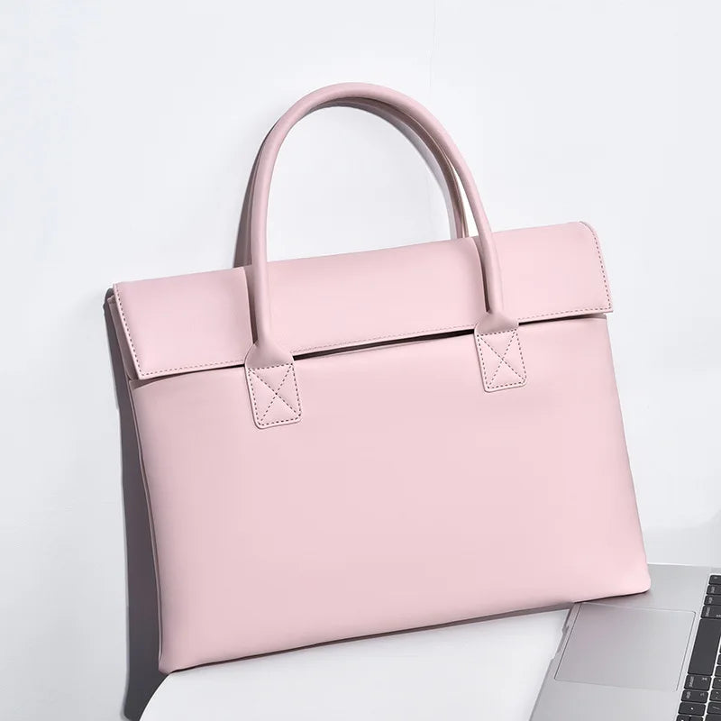 PU Leder Aktentasche für Laptop 14 Zoll