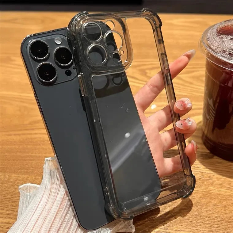 Luxuriöse transparente Stoßschutz-Hülle iPhone