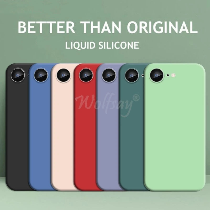 iPhone 16e Silikonhülle Flüssig Gummi
