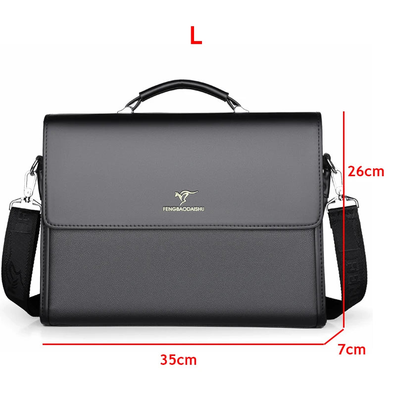 Luxus Leder Aktentasche Herren A4 Tasche