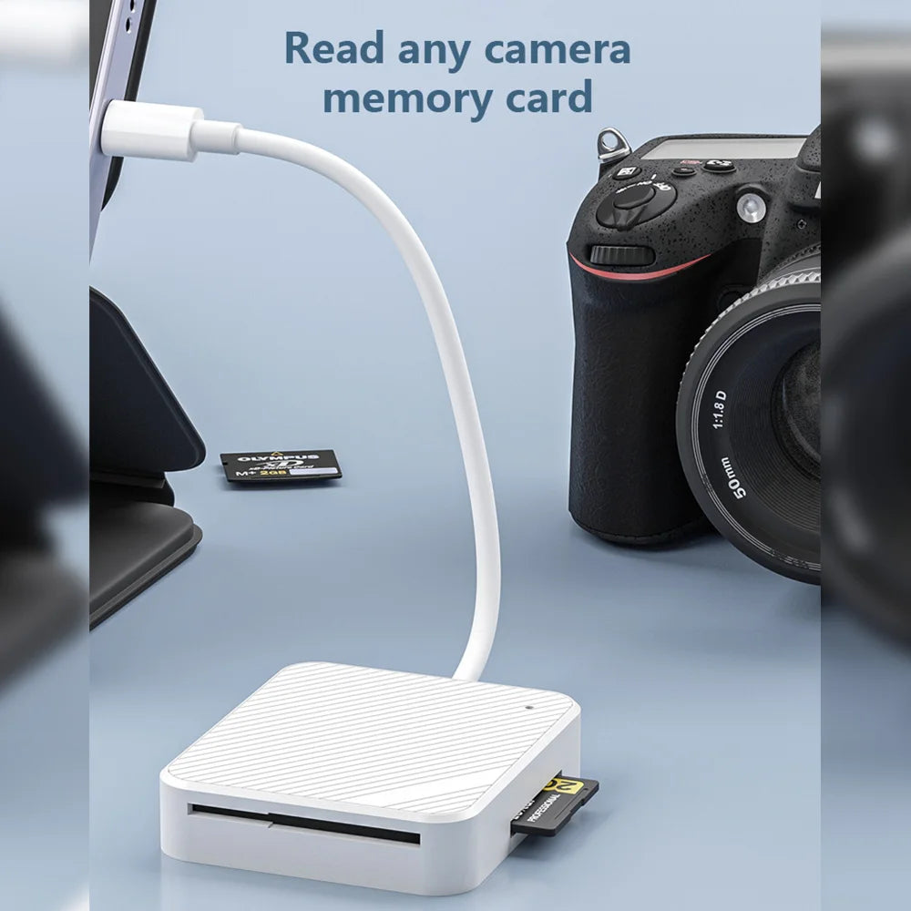 4-in-1 Kartenleser Adapter Typ C & Lightning