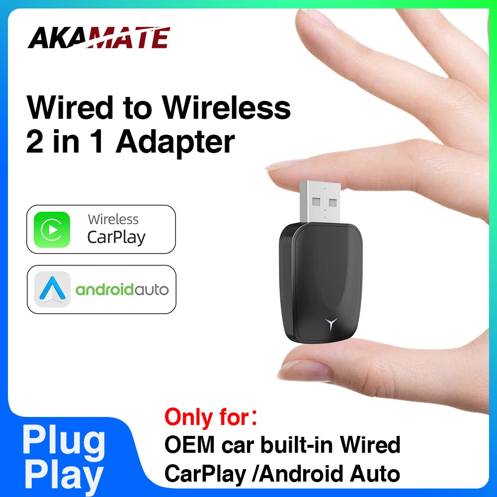Kabelloser 2-in-1 CarPlay & Android Auto Adapter
