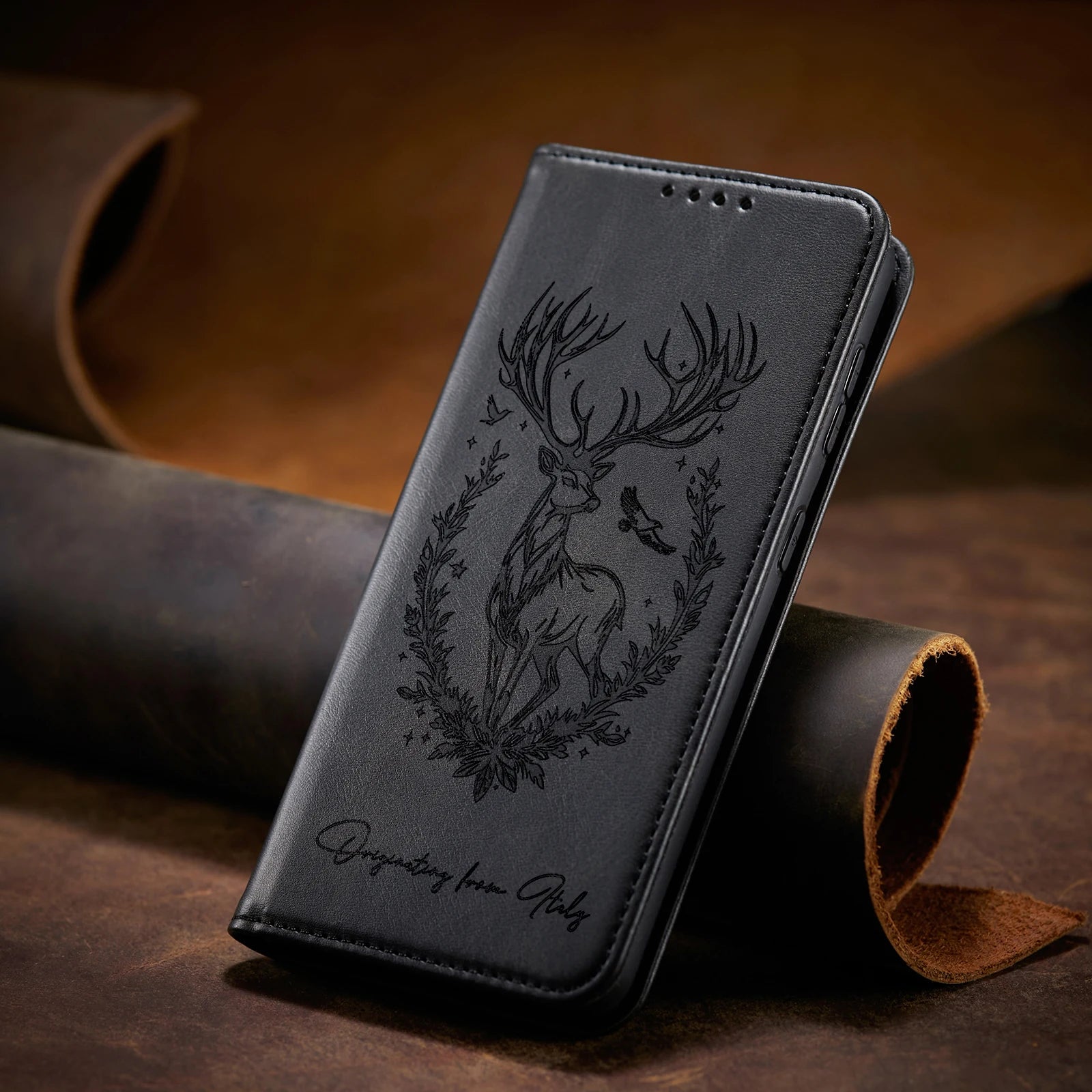 3D Tier Leder Flip Hülle für Xiaomi/Poco