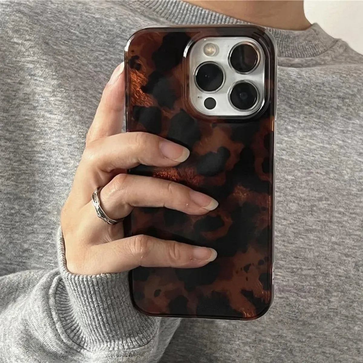 Retro Bernstein Hülle iPhone 7-16 Pro